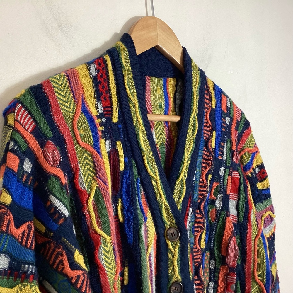 Coogi Style Women’s 3D Knit Boyfriend Cardigan L/XL - Picture 7 of 16